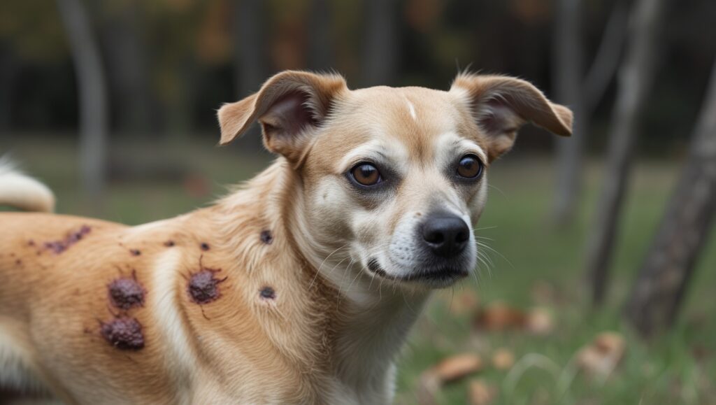 what mange looks like on a dog